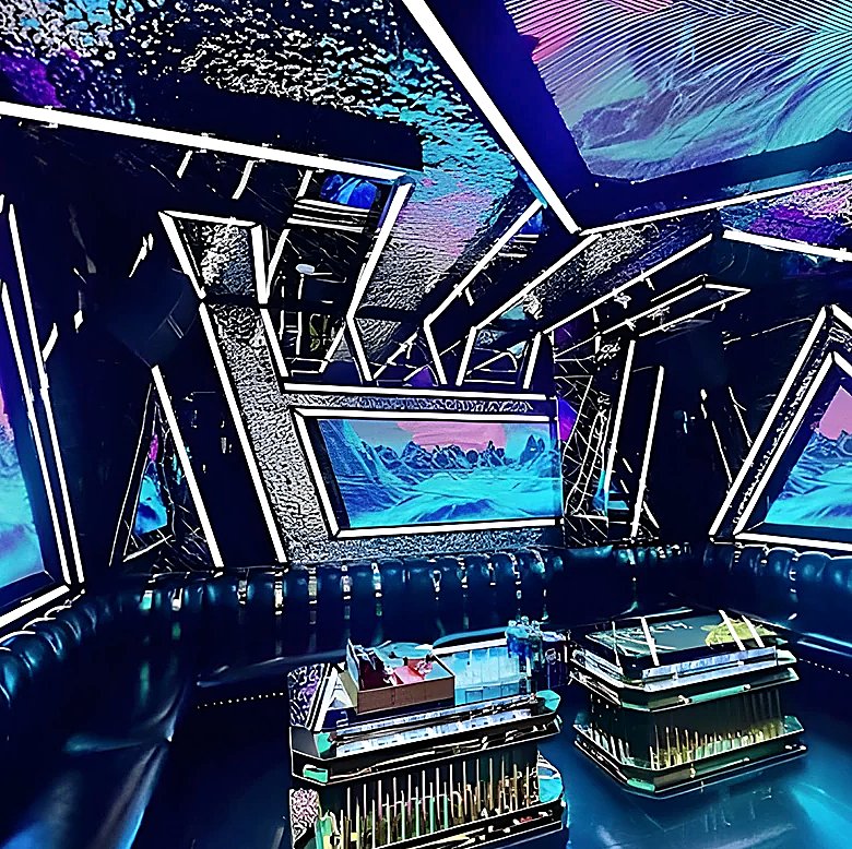 나트랑 킹덤 가라오케 룸 내부