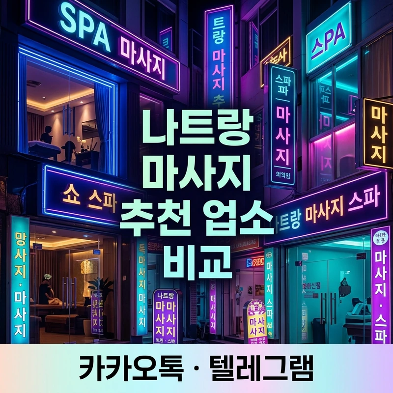 나트랑 마사지 추천 업소별 유형 비교