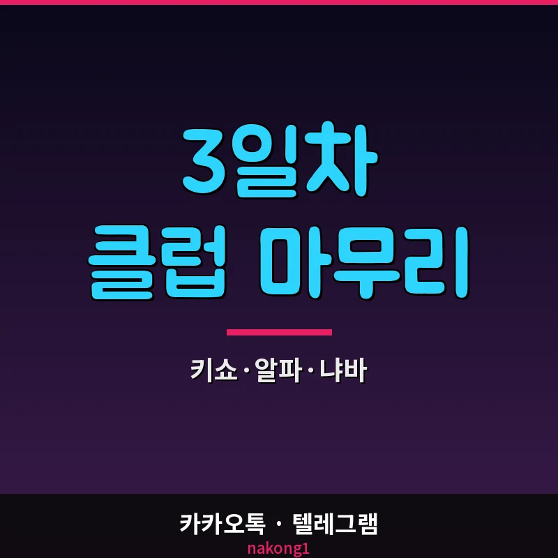 나트랑 클럽 3일차 밤문화 코스 마무리