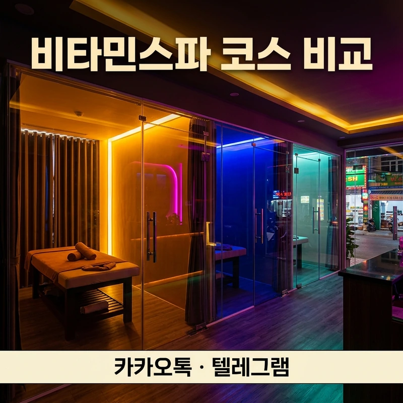 나트랑 비타민스파 마사지 후기 A B C 코스 총액 비교