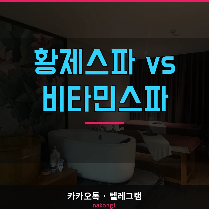 나트랑 황제스파 비타민스파 비교